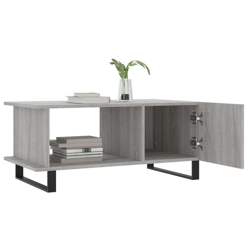 Couchtisch Grau Sonoma 90x50x40 cm Holzwerkstoff