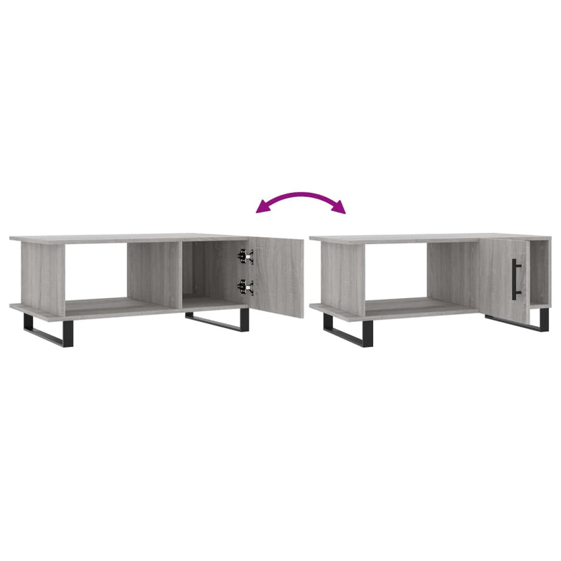 Couchtisch Grau Sonoma 90x50x40 cm Holzwerkstoff