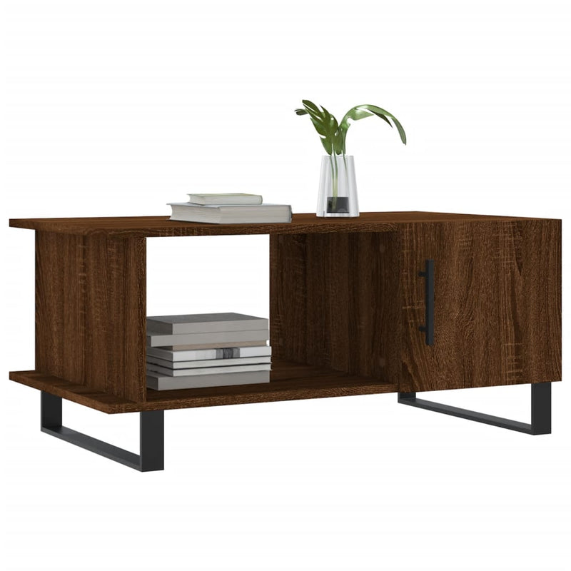 Couchtisch Braun Eichen-Optik 90x50x40 cm Holzwerkstoff