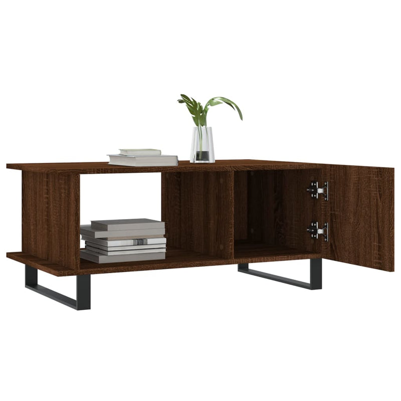 Couchtisch Braun Eichen-Optik 90x50x40 cm Holzwerkstoff