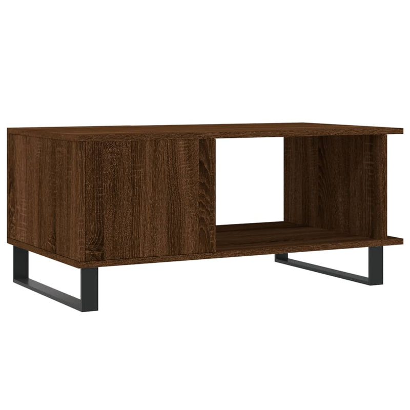 Couchtisch Braun Eichen-Optik 90x50x40 cm Holzwerkstoff