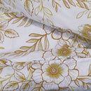 Bettwäsche-Set 240X220 Cm Baumwolle Weiß Und Braun