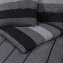 Bettwäsche-Set 140X200 Cm Baumwolle Dunkelgrau
