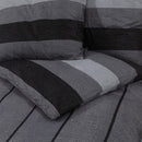 Bettwäsche-Set 135X200 Cm Baumwolle Dunkelgrau