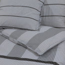 Bettwäsche-Set Grau 220X240 Cm Baumwolle Hellgrau