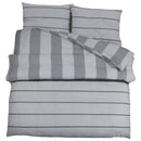Bettwäsche-Set Grau 200X220 Cm Baumwolle Hellgrau
