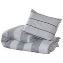 Bettwäsche-Set Grau 200X220 Cm Baumwolle Hellgrau