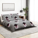 Bettwäsche-Set Grau 200X220 Cm Baumwolle Mehrfarbig