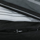 Bettwäsche-Set Schwarz Und Weiß 200X220 Cm Baumwolle Schwarze Streifen