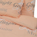 Bettwäsche-Set 200X220 Cm Baumwolle Rosa