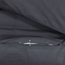 Bettwäsche-Set Schwarz 220X240 Cm Baumwolle Schwarz Und Weiß