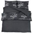 Bettwäsche-Set Schwarz 260X220 Cm Baumwolle Schwarz Und Weiß
