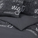 Bettwäsche-Set Schwarz 260X220 Cm Baumwolle Schwarz Und Weiß