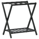 Gepäckablage Schwarz 68X38X58 Cm Bambus