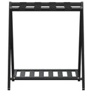 Gepäckablage Schwarz 68X38X58 Cm Bambus