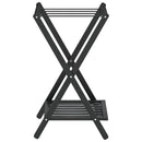 Gepäckablage Schwarz 68X38X58 Cm Bambus