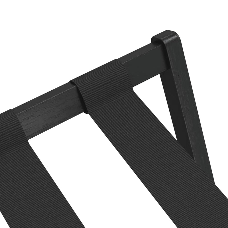 Gepäckablage Schwarz 68,5X38X58 Cm Bambus