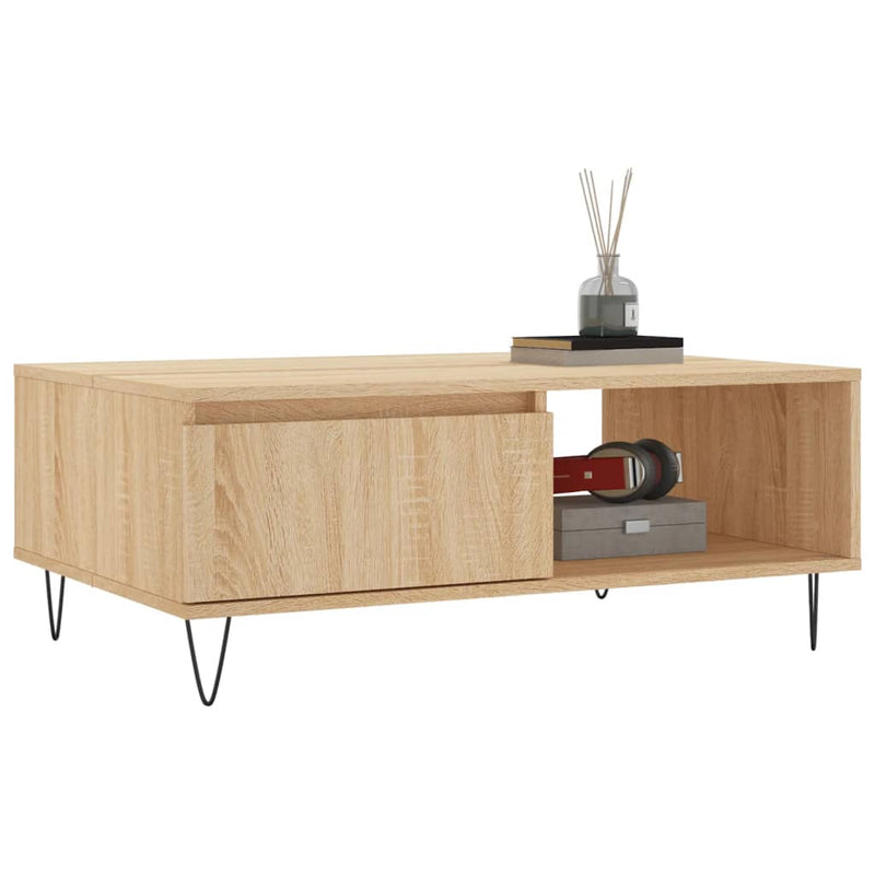 Couchtisch Sonoma-Eiche 90x60x35 cm Holzwerkstoff