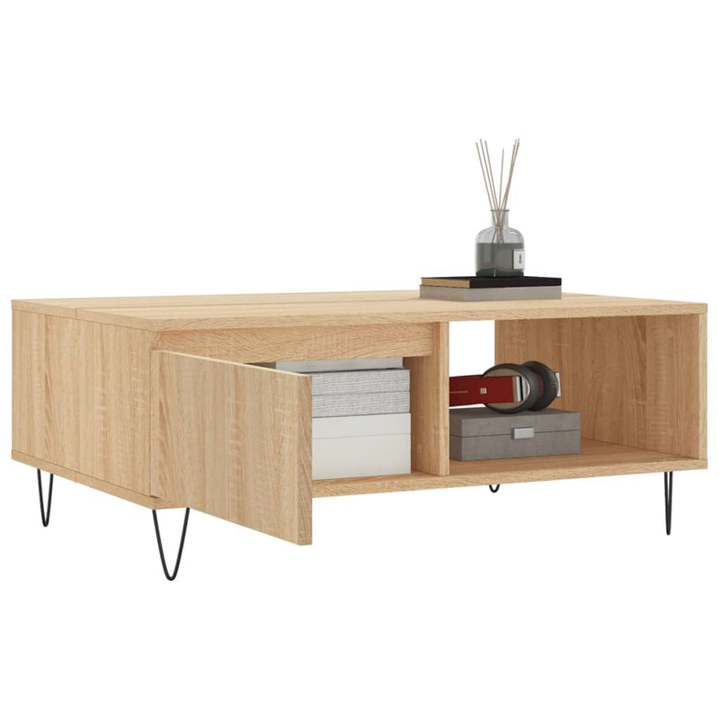 Couchtisch Sonoma-Eiche 90x60x35 cm Holzwerkstoff