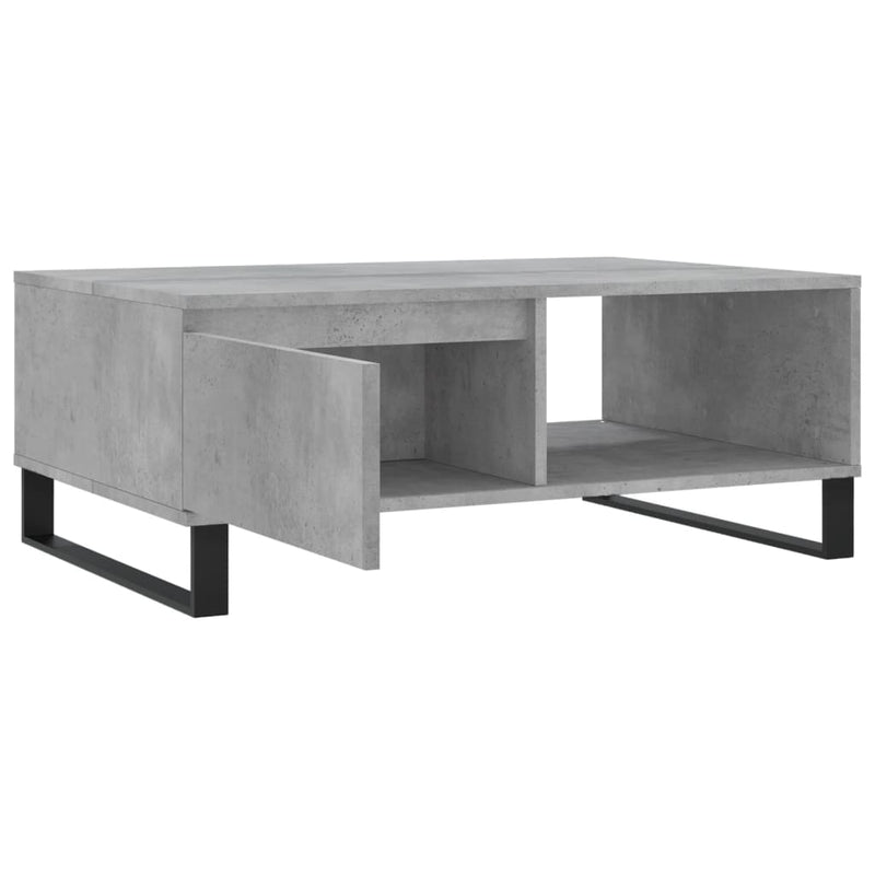 Couchtisch Betongrau 90x60x35 cm Holzwerkstoff