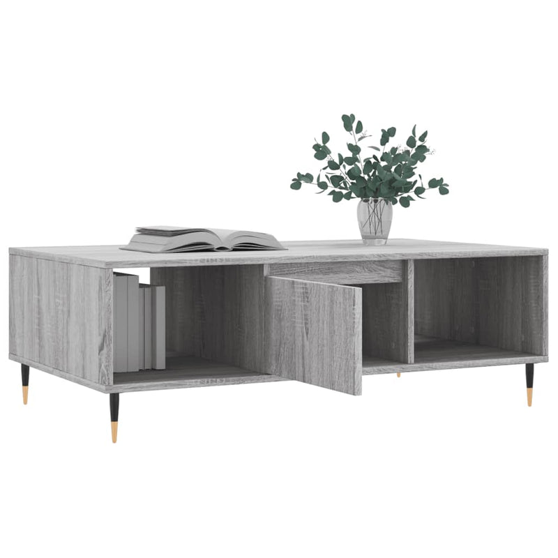 Couchtisch Grau Sonoma 104x60x35 cm Holzwerkstoff