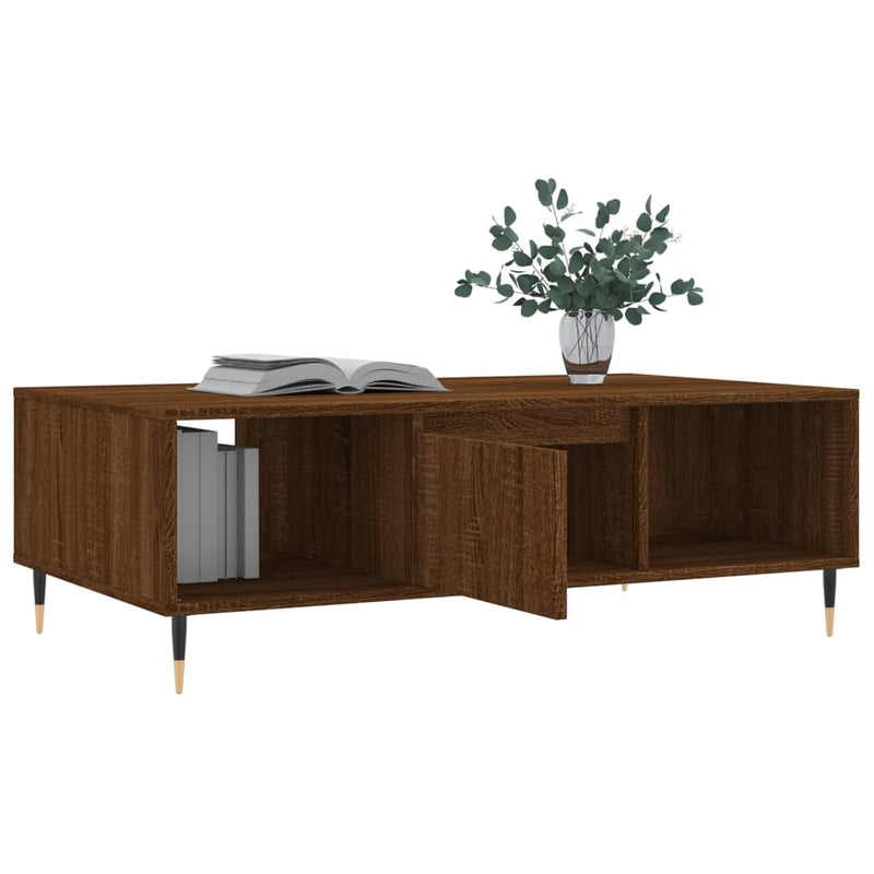 Couchtisch Braun Eichen-Optik 104x60x35 cm Holzwerkstoff