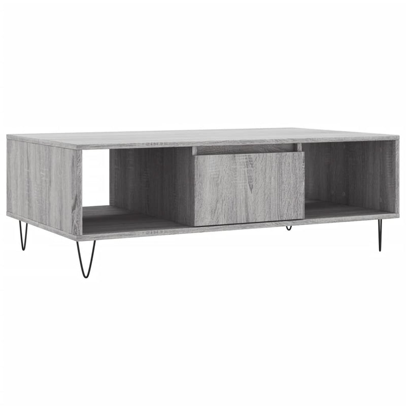 Couchtisch Grau Sonoma 104x60x35 cm Holzwerkstoff