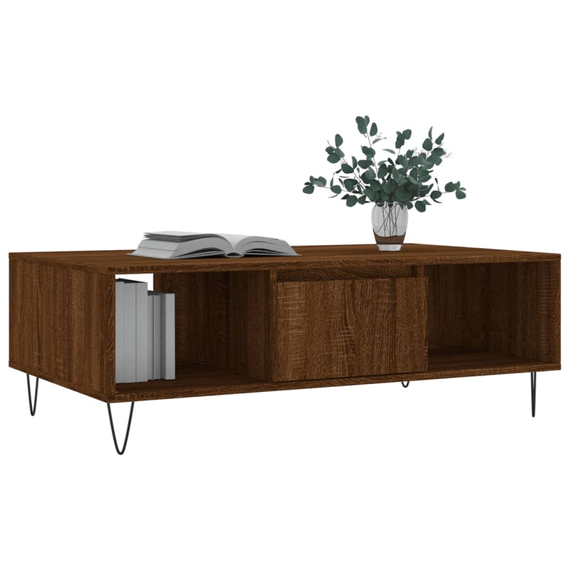 Couchtisch Braun Eichen-Optik 104x60x35 cm Holzwerkstoff