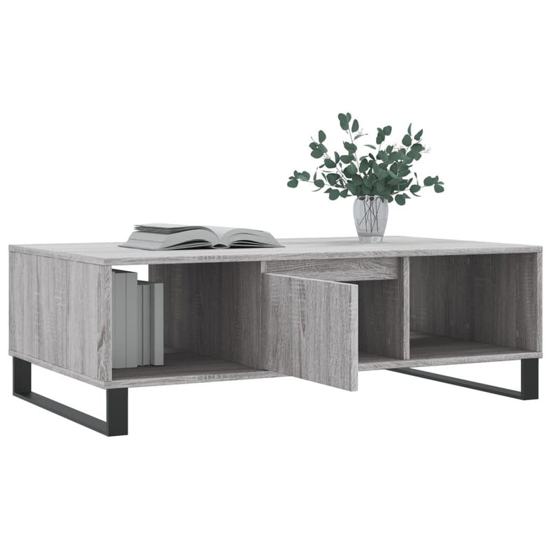 Couchtisch Grau Sonoma 104x60x35 cm Holzwerkstoff