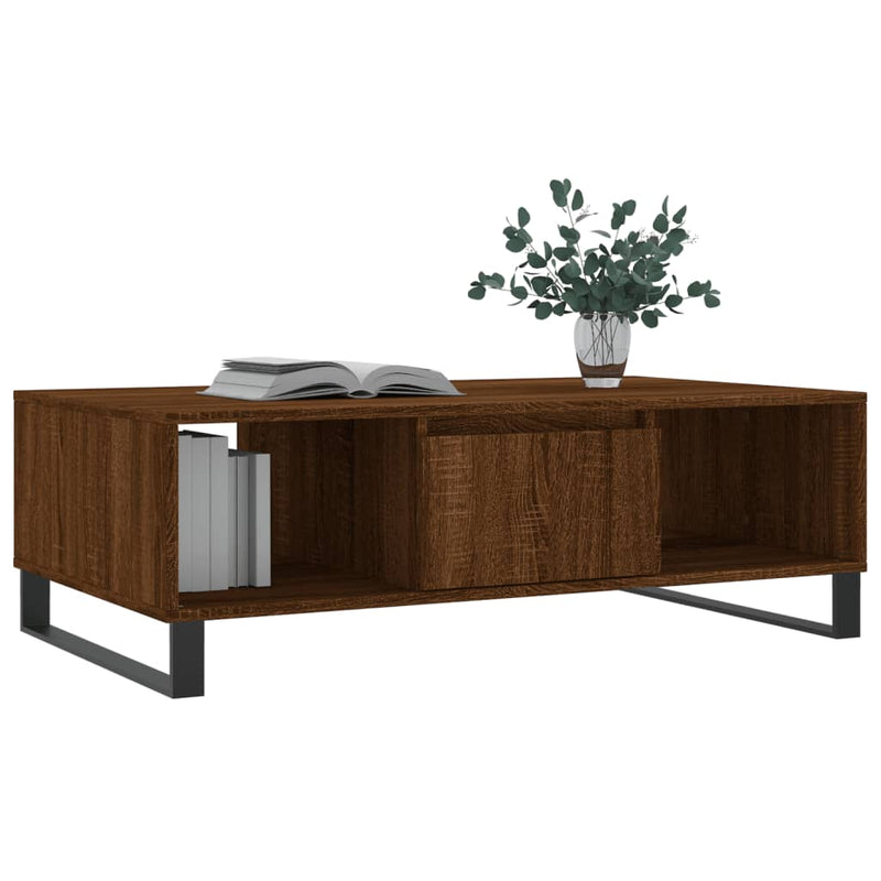 Couchtisch Braun Eichen-Optik 104x60x35 cm Holzwerkstoff