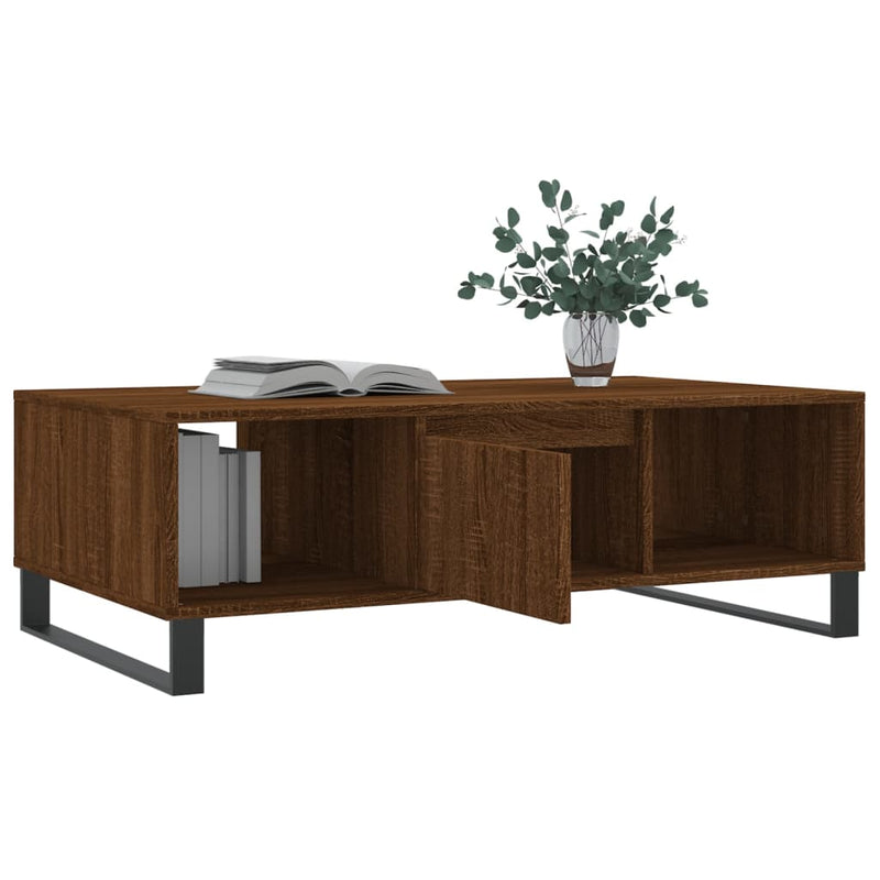 Couchtisch Braun Eichen-Optik 104x60x35 cm Holzwerkstoff