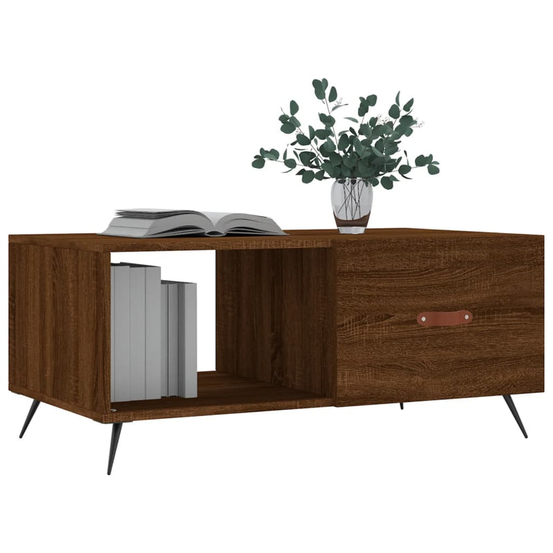 Couchtisch Braun Eichen-Optik 90x50x40 cm Holzwerkstoff