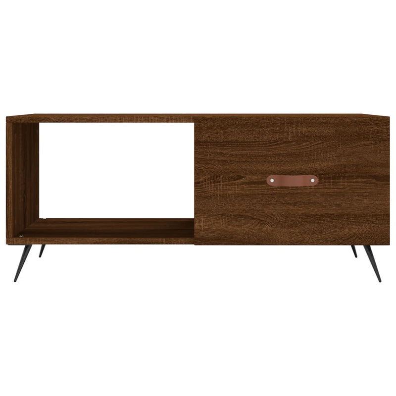 Couchtisch Braun Eichen-Optik 90x50x40 cm Holzwerkstoff