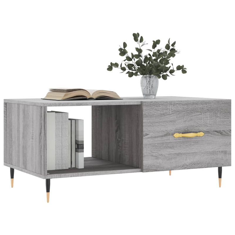 Couchtisch Grau Sonoma 90x50x40 cm Holzwerkstoff