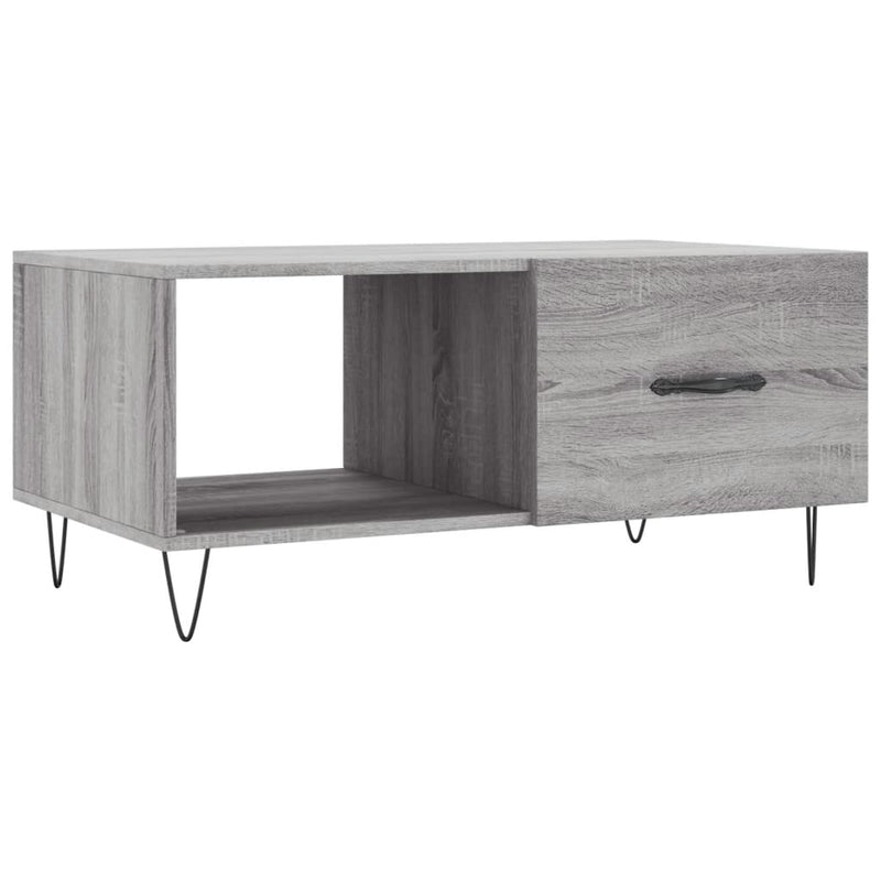 Couchtisch Grau Sonoma 90x50x40 cm Holzwerkstoff