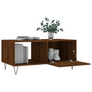 Couchtisch Braun Eichen-Optik 90X50X40 Cm Holzwerkstoff