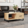 Couchtisch Braun Eichen-Optik 90X50X40 Cm Holzwerkstoff