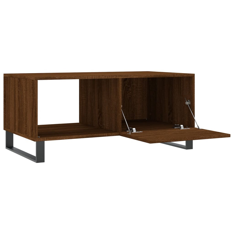 Couchtisch Braun Eichen-Optik 90x50x40 cm Holzwerkstoff