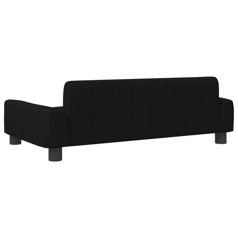 Kindersofa Schwarz 90x53x30 cm Stoff