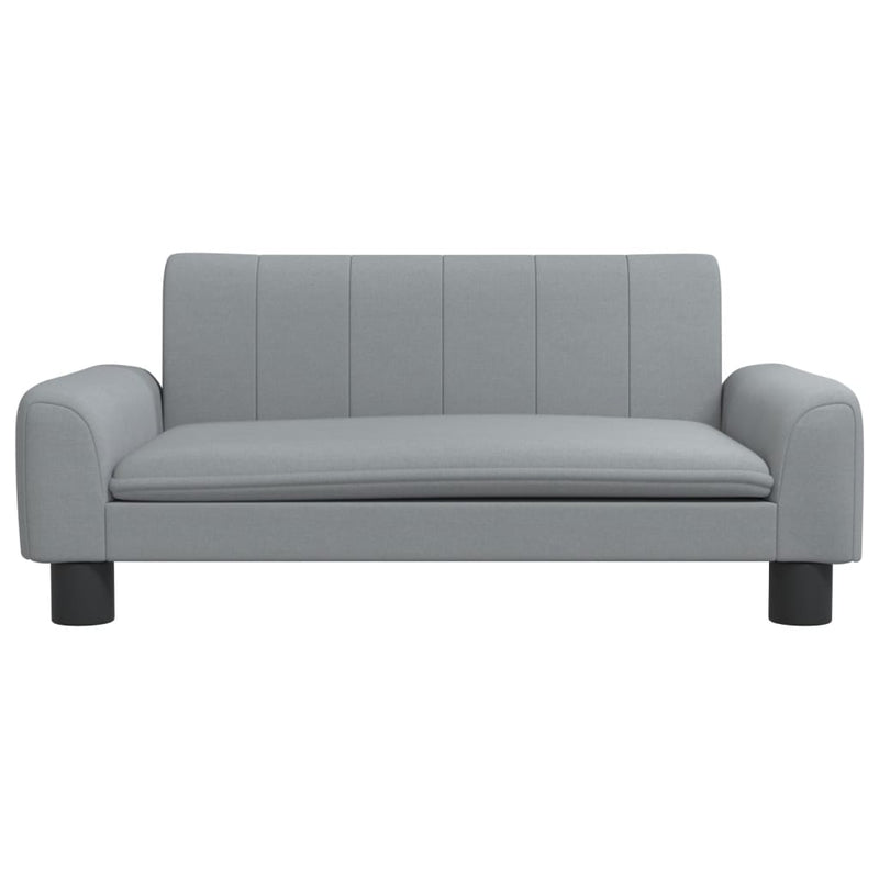 Kindersofa Hellgrau 70x45x30 cm Stoff