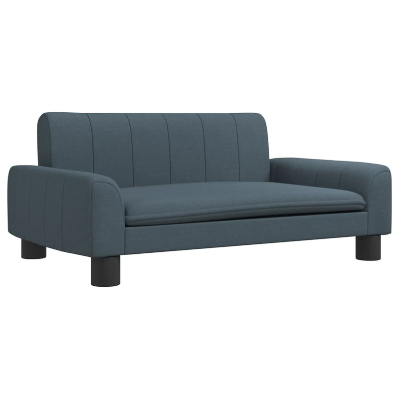 Kindersofa Dunkelgrau 70x45x30 cm Stoff