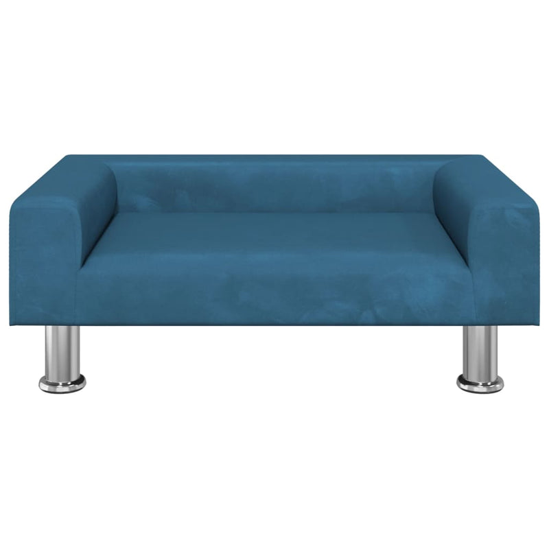 Kindersofa Blau 70x45x26,5 cm Samt