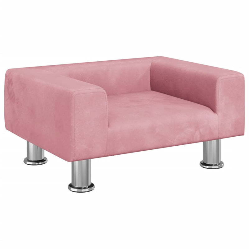 Kindersofa Rosa 50x40x26,5 cm Samt