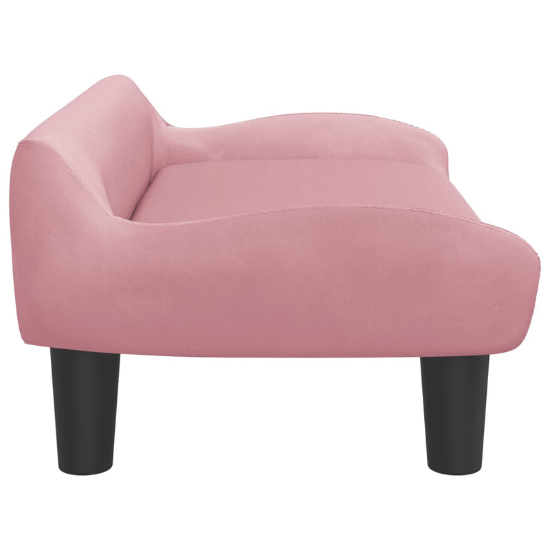 Kindersofa Rosa 70x40x24 cm Samt