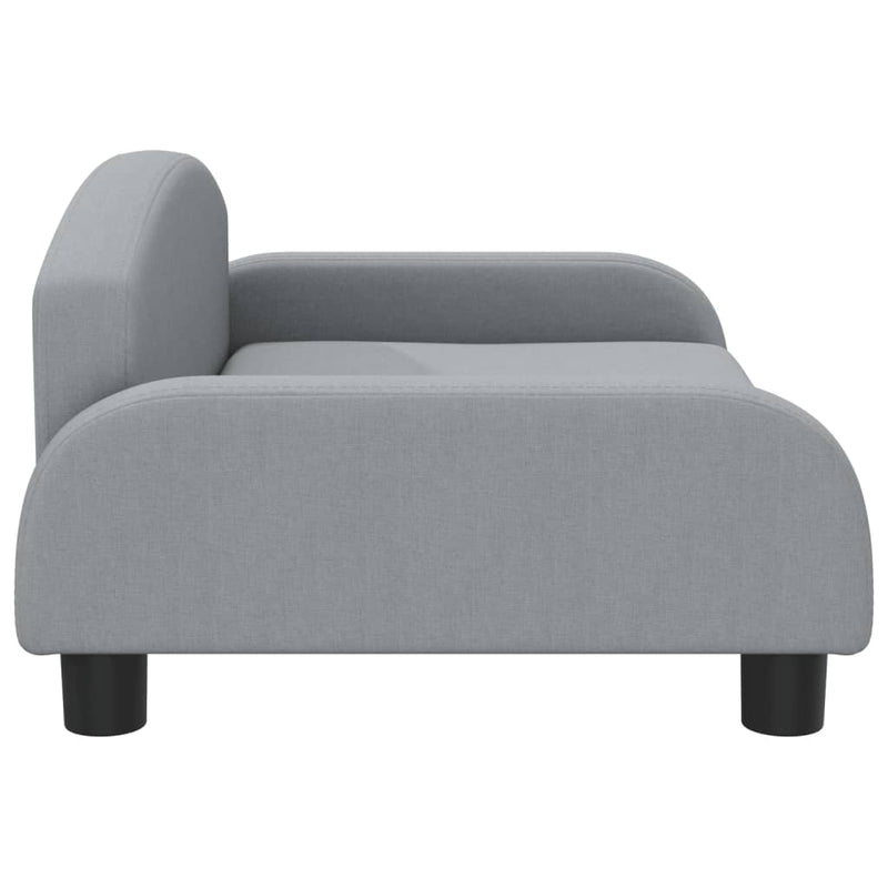 Kindersofa Hellgrau 70x45x30 cm Stoff