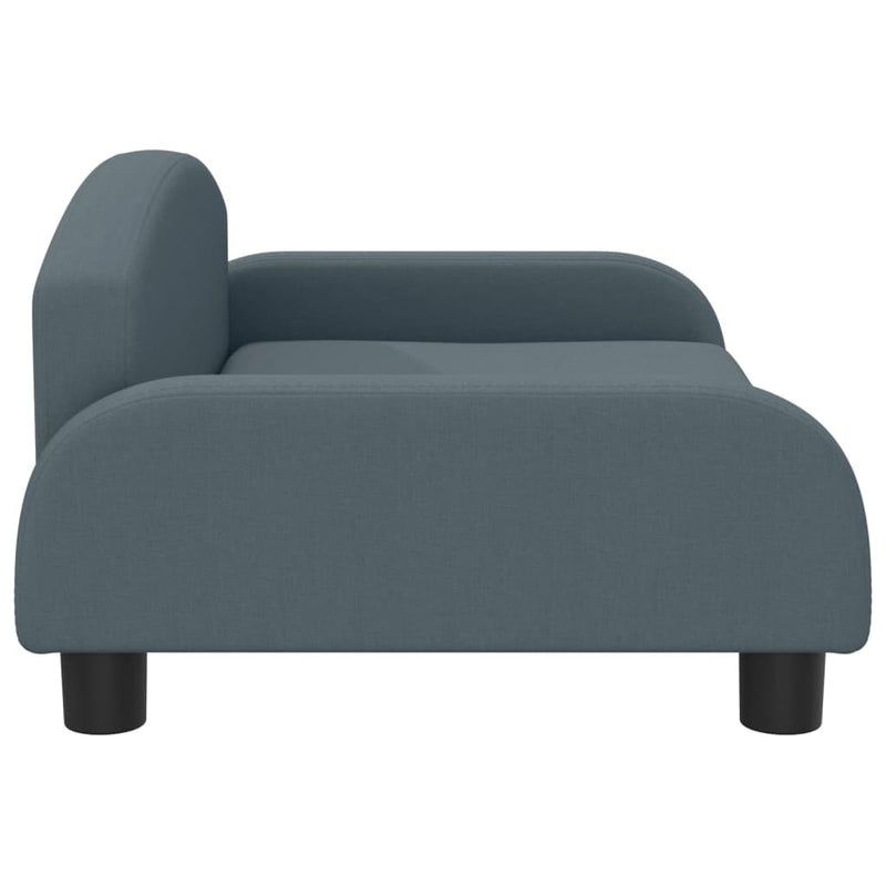 Kindersofa Dunkelgrau 70x45x30 cm Stoff