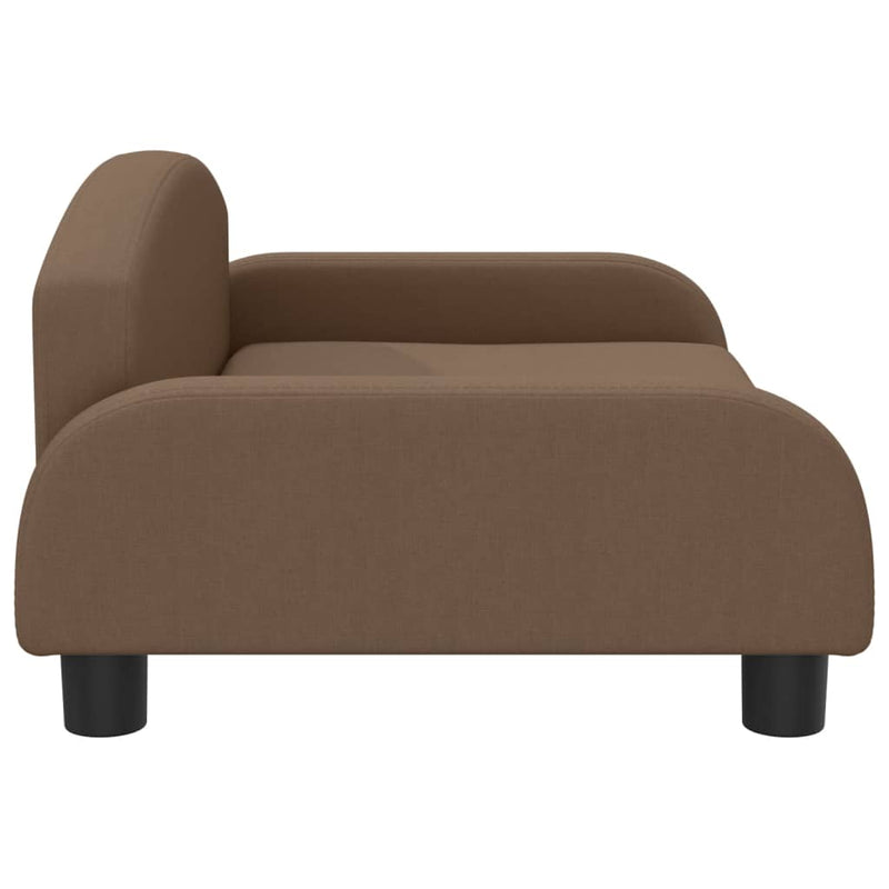 Kindersofa Braun 70x45x30 cm Stoff