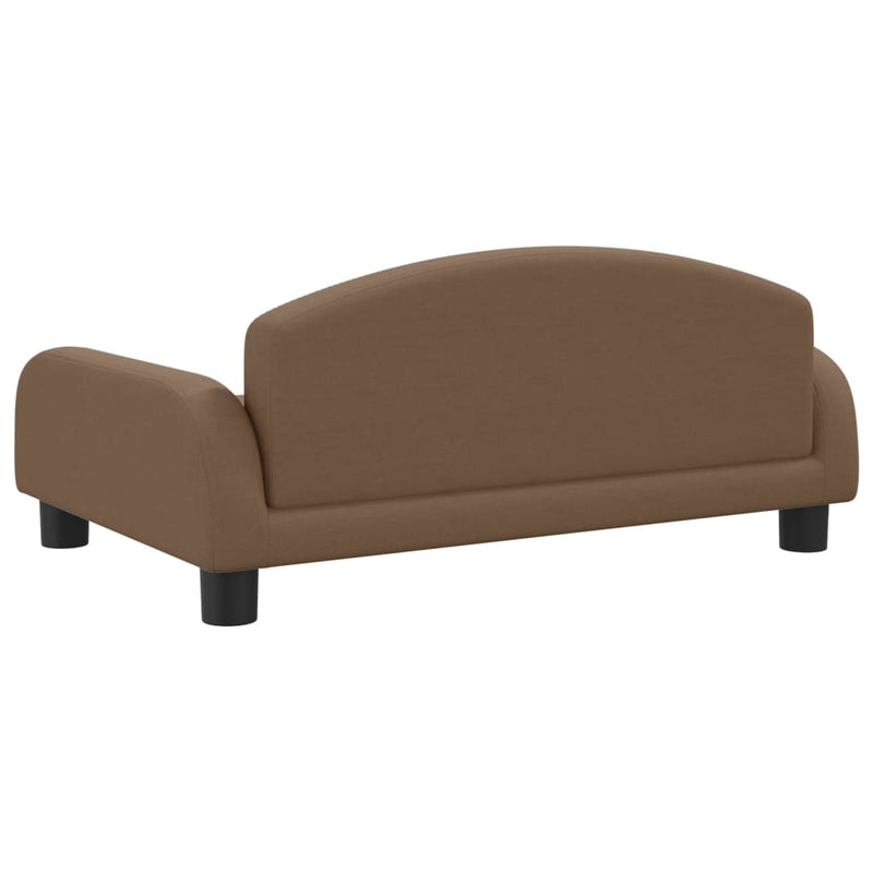 Kindersofa Braun 70x45x30 cm Stoff