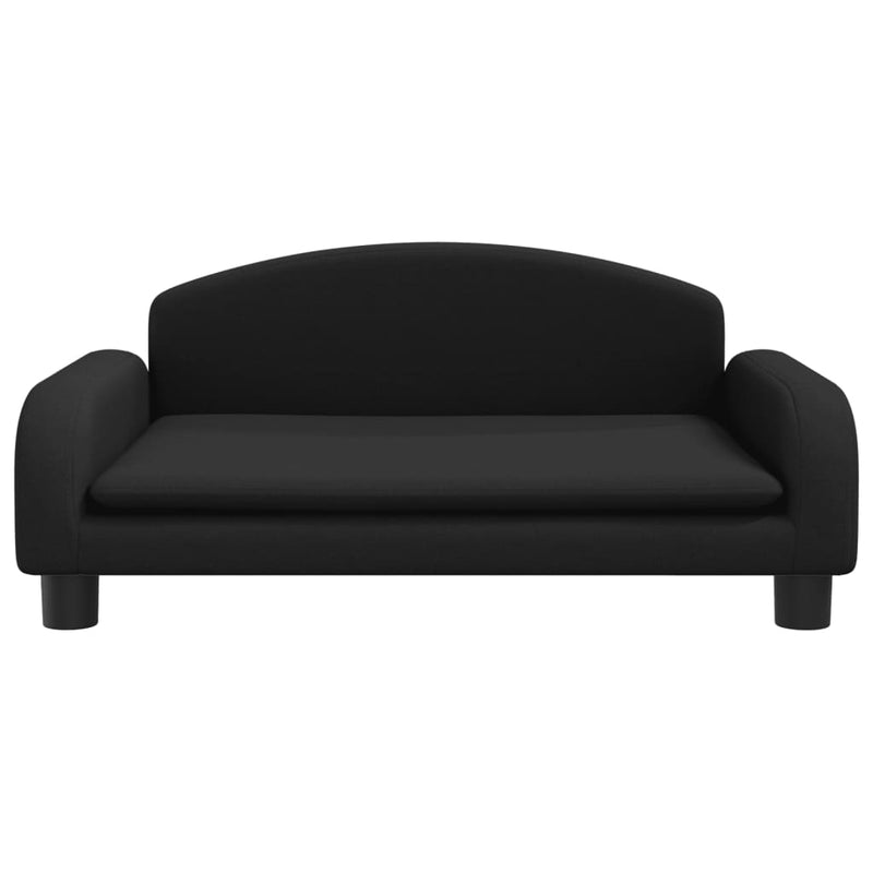 Kindersofa Schwarz 70x45x30 cm Stoff