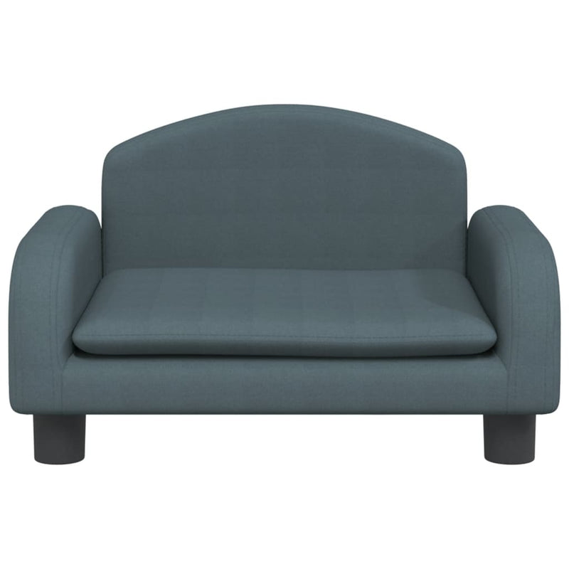 Kindersofa Dunkelgrau 50x40x30 cm Stoff